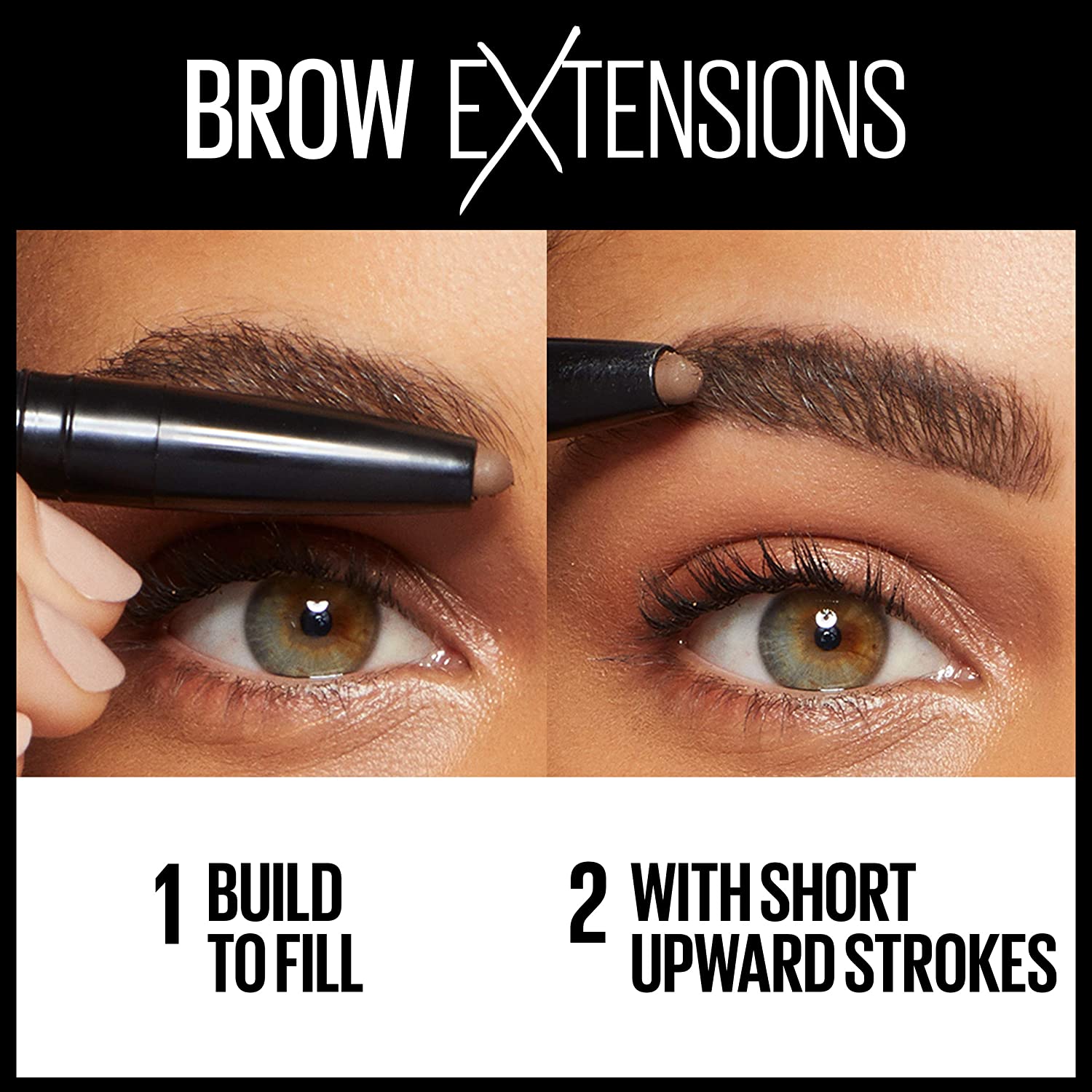 Maybelline Brow Extensions Fiber Pomade Crayon Eyebrow Makeup, Soft Brown, 1 Count - Image 4